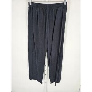Fruit of the Loom Men's Navy High Rise Wide Leg Elastic Cotton Pant Size M